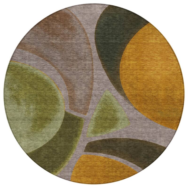 Machine Washable Indoor/ Outdoor Modern Hays Chantille Rug