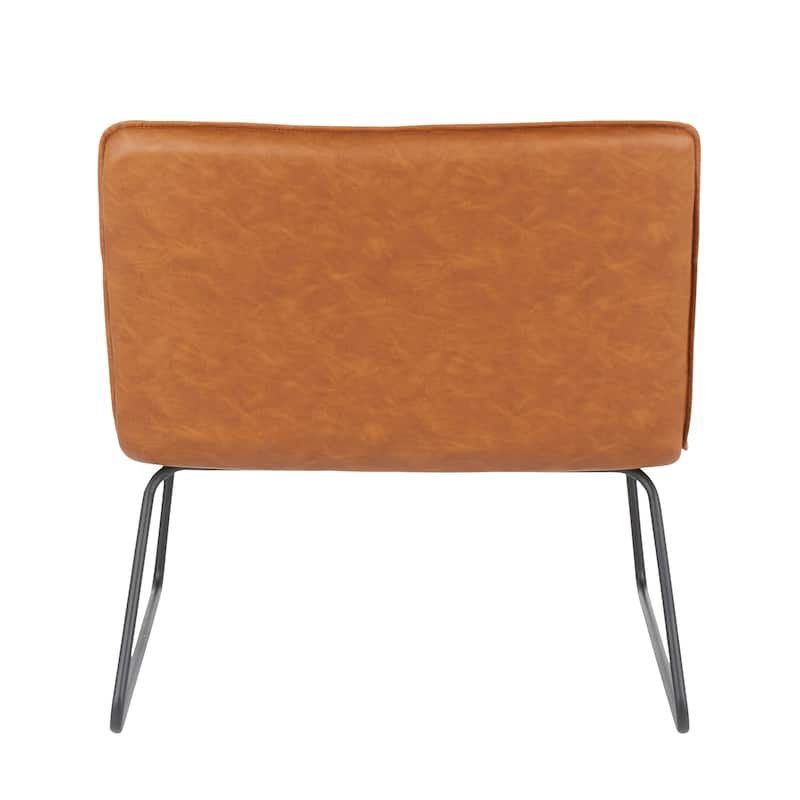 Carbon Loft Kerby Industrial Faux Leather Accent Chair