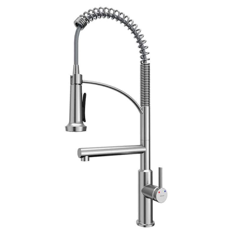 Karran USA KKF360 Adlington 1.8 GPM Single Hole Kitchen Faucet - Stainless Steel