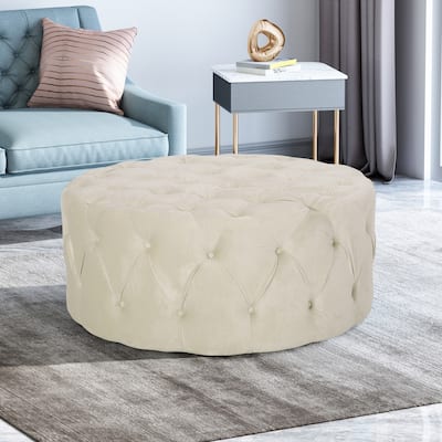 Elegant Design Ottoman with Velvet ,suit a variety of stylish home Settings