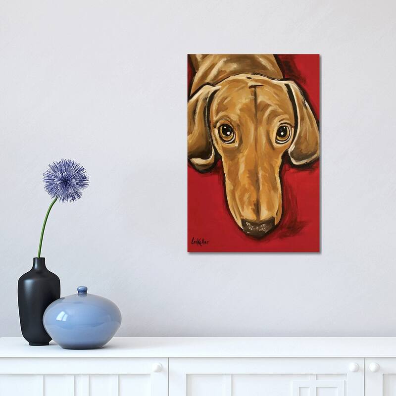 iCanvas "Sammy Dachshund" by Hippie Hound Studios Canvas Print - 18x12x1.5