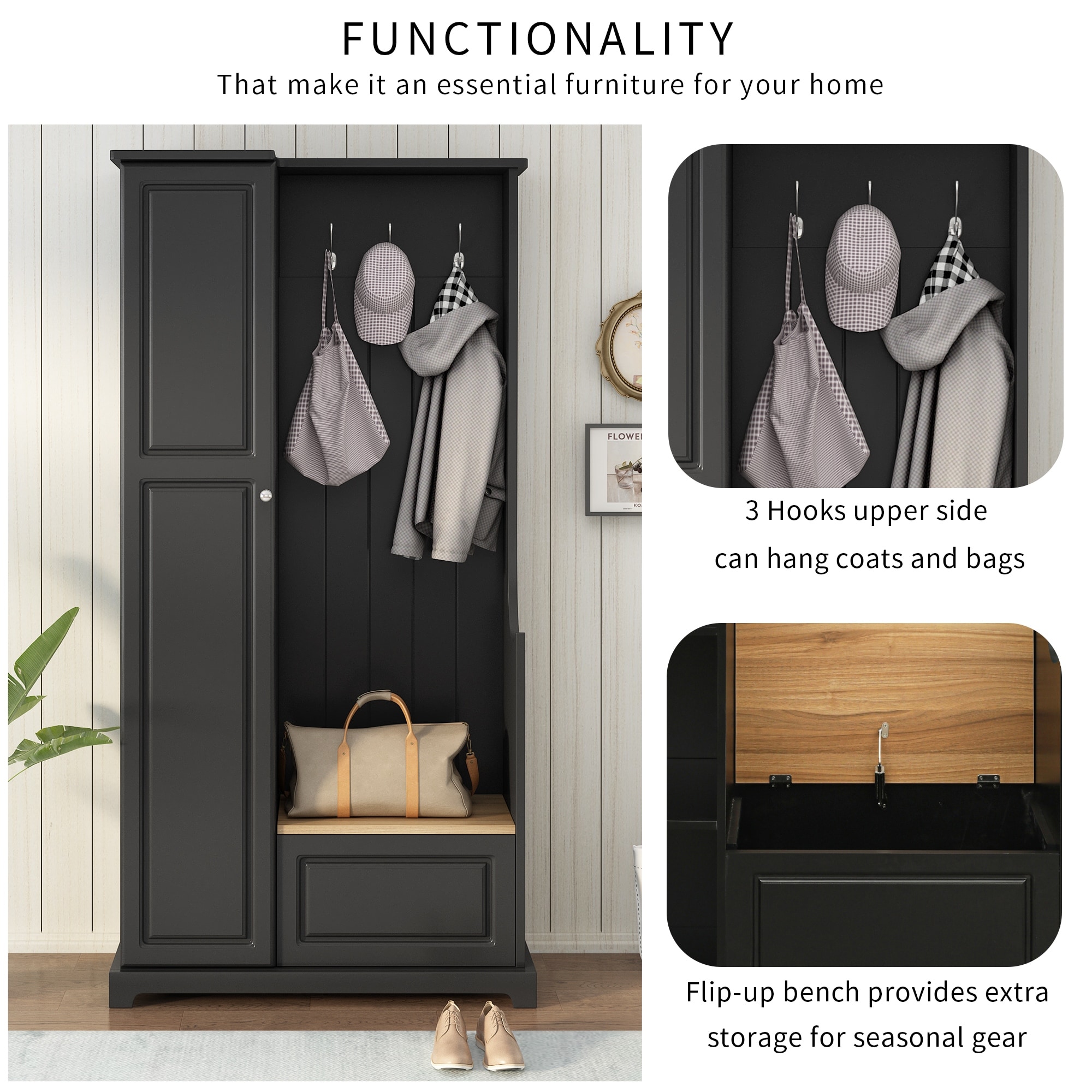 Armoire for hanging coats clearance