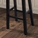 preview thumbnail 3 of 16, Furniture of America Barne Farmhouse Solid Wood Hefty Saddle Seat Dining Bar Stools (Set of 2)