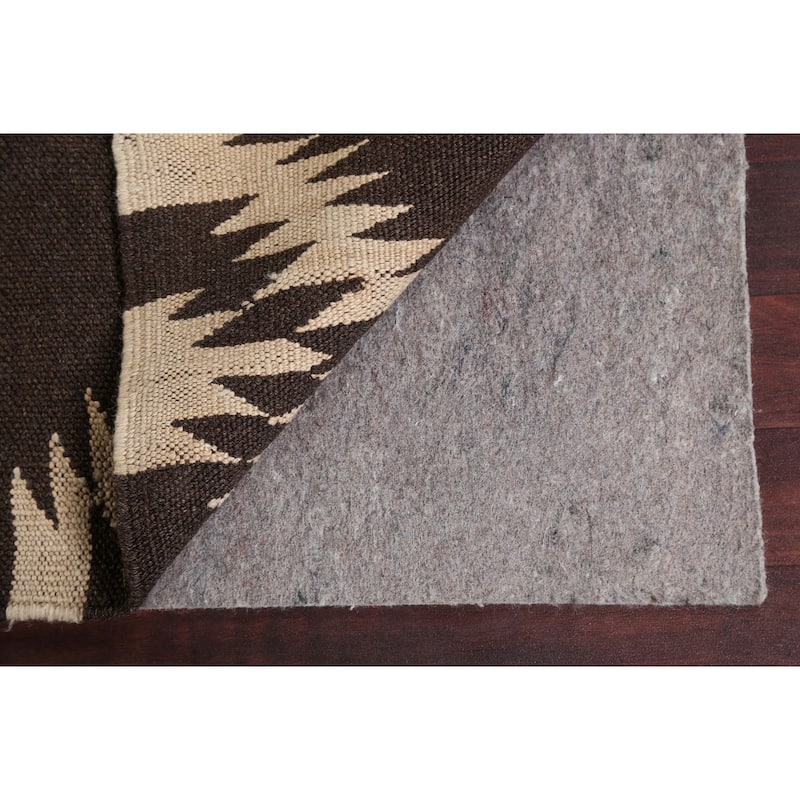 Natural Dye Kilim Tribal Geometric Oriental Wool Area Rug Flat-weave - 4'7" x 7'3"