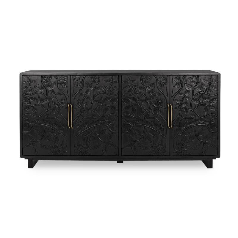 Classic Home Albero 4-Door Mango Wood Sideboard Buffet