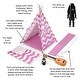 preview thumbnail 3 of 3, Badger Basket Camping Adventures Doll Tent Set with Accessories - Lavender/White