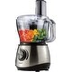 preview thumbnail 1 of 2, Brentwood Stainless Steel Food Processor - 8 Cup - 11 x 8.5 x 17