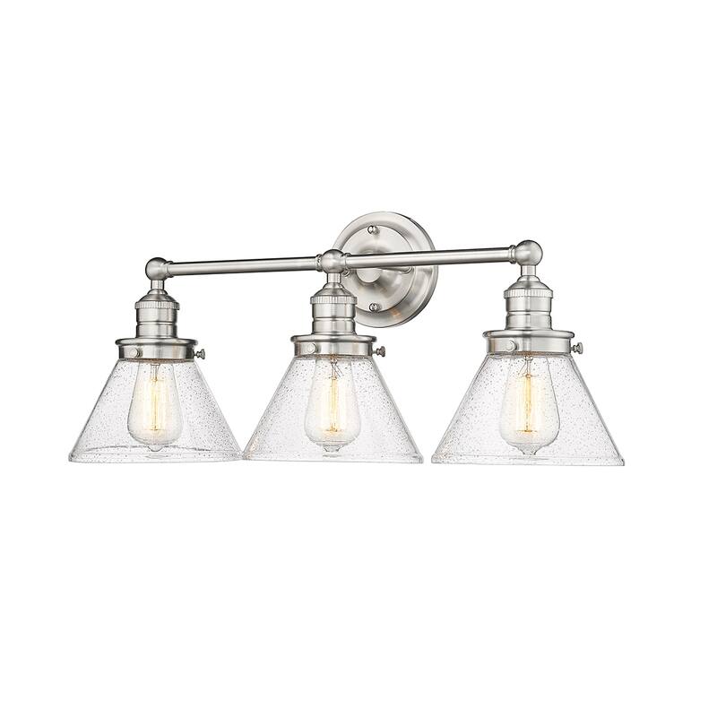 Millennium Lighting Eyden 2 Light Vanity Light with Clear Seedy Glass Shades