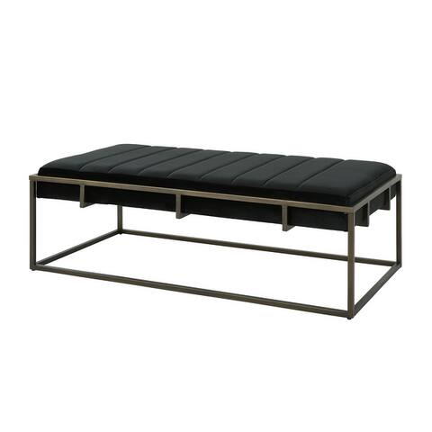 Magdalene Velvet Ottoman Bench by Christopher Knight Home