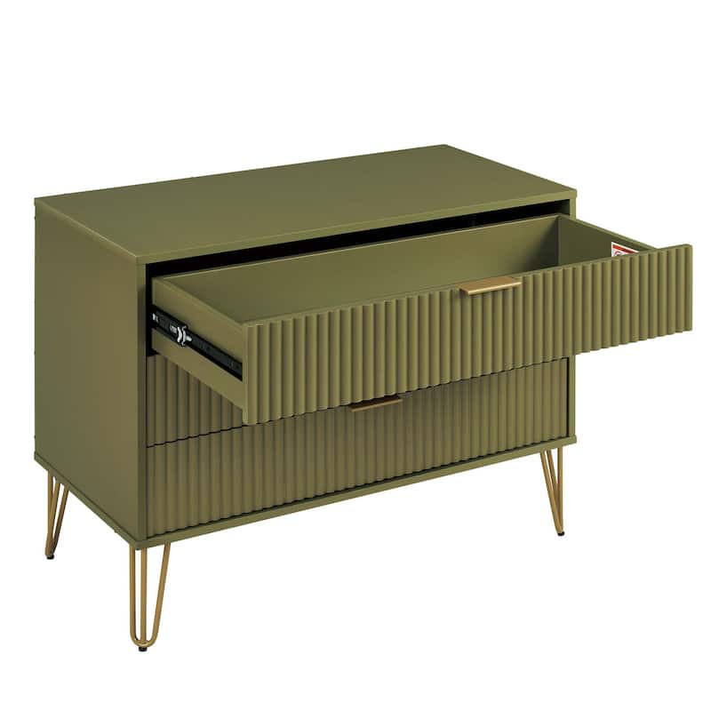 Manhattan Comfort Dumbo Modern 3 Drawer Bedroom Dresser