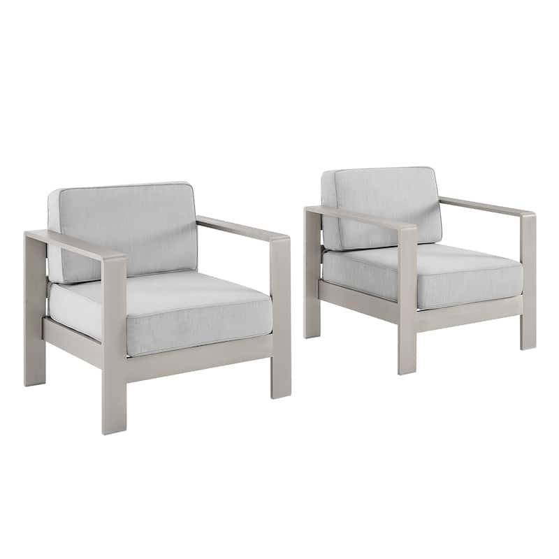 Nordwind Aluminum Outdoor Club Chair (Set of 2)