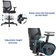 preview thumbnail 3 of 7, Home Office Chairs Ergonomic Desk Chair Mesh Drafting Chair with Adjustable Footring