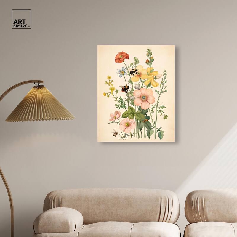 Pollinator Portrait I Canvas by Art Remedy, Gallery Wrapped