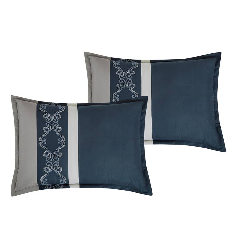 Shatex Qadesh 9PC Bedding Comforter Set All-season Reversible Bed in a Bag
