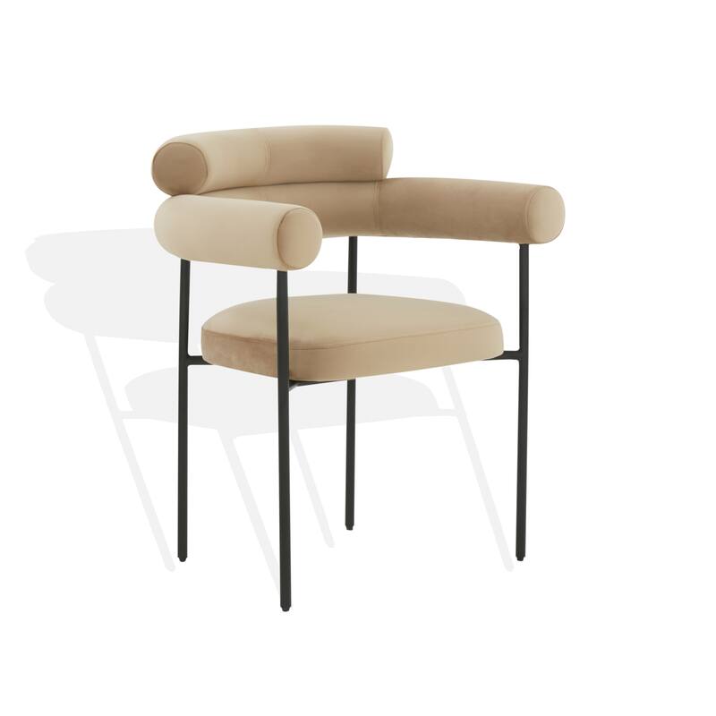 SAFAVIEH Couture Frouwe Curved Back Dining Chair (Fully Assembled) - 26Wx21Dx30H