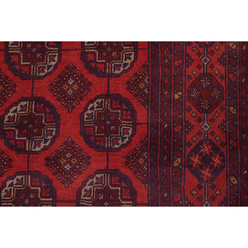 Rustic Biljik Khal Mohammadi Grace Red/Blue Rug - 4'11'' x 6'6''