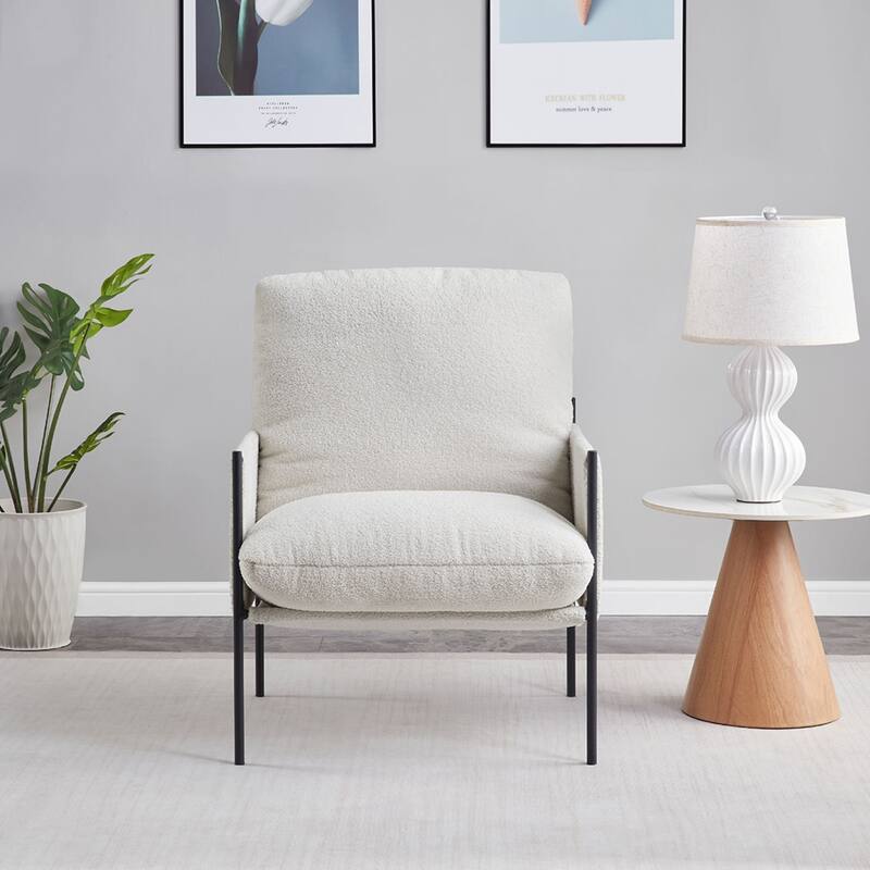 Sling Accent Chair with Removable Cushion and Storage Bag, Multi-Room