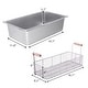 preview thumbnail 7 of 8, 23.26Qt/22L Stainless Steel Large Single-Cylinder Electric Fryer