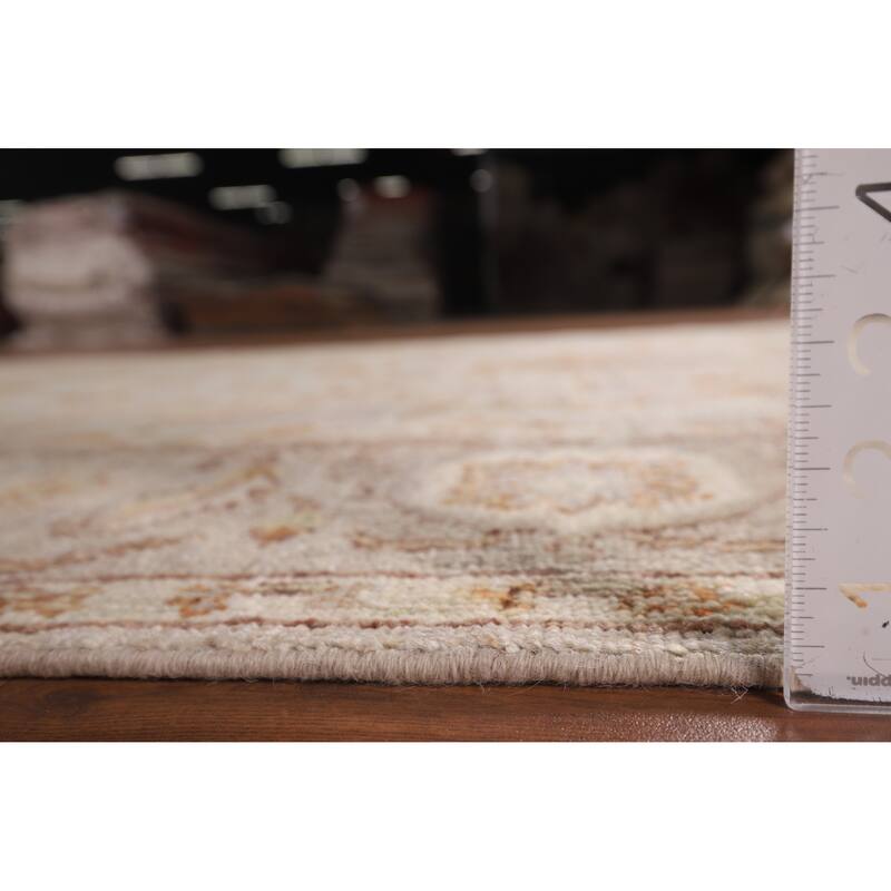Vegetable Dye Oushak Turkish Area Rug Handmade Oriental Wool Carpet - 6'0"x 9'0"