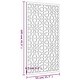 preview thumbnail 4 of 5, vidaXL Patio Wall Decoration 41.3"x21.7" Corten Steel Moorish Design
