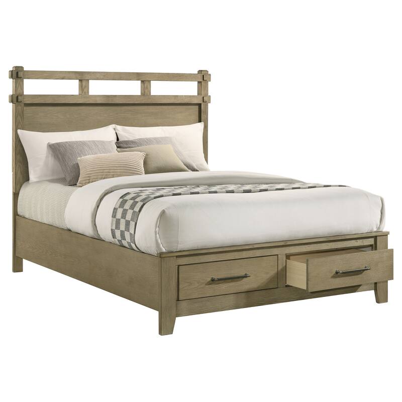 Hazlewood 59-inch Storage Bed Vineyard Oak