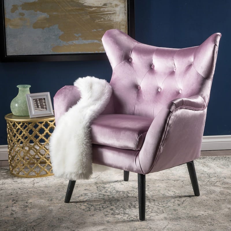 Lavender Featured Wingback Chair Accent Chair Side Chair Lounge Chair - Lavender