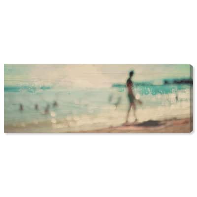 San Buenaventura Beach Panoramic Canvas by Art Remedy, Gallery Wrapped