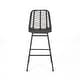 preview thumbnail 3 of 18, Sawtelle Outdoor Wicker Barstools (Set of 2) by Christopher Knight Home