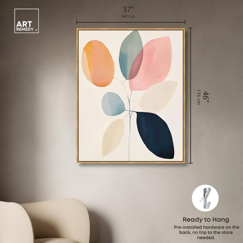 Soft Edge Foliage Canvas by Art Remedy