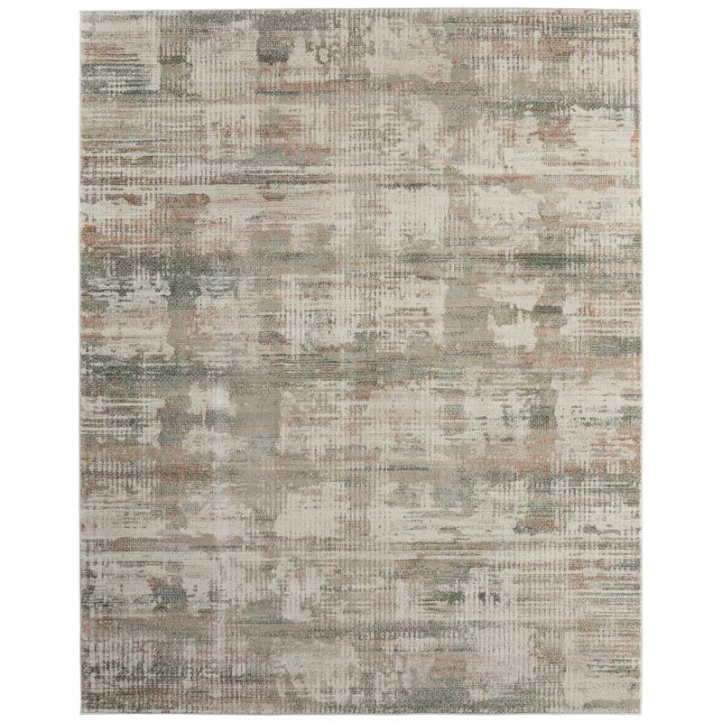 HomeRoots Abstract Industrial Rectangle Area Rug