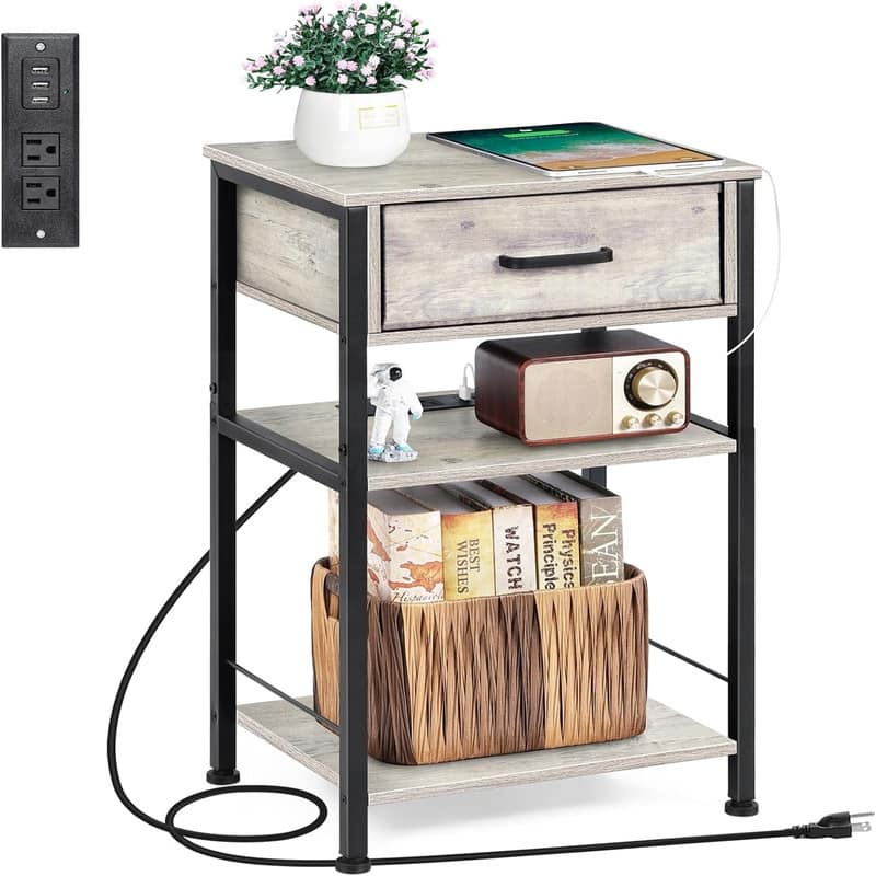 Night Stands with Charging Station