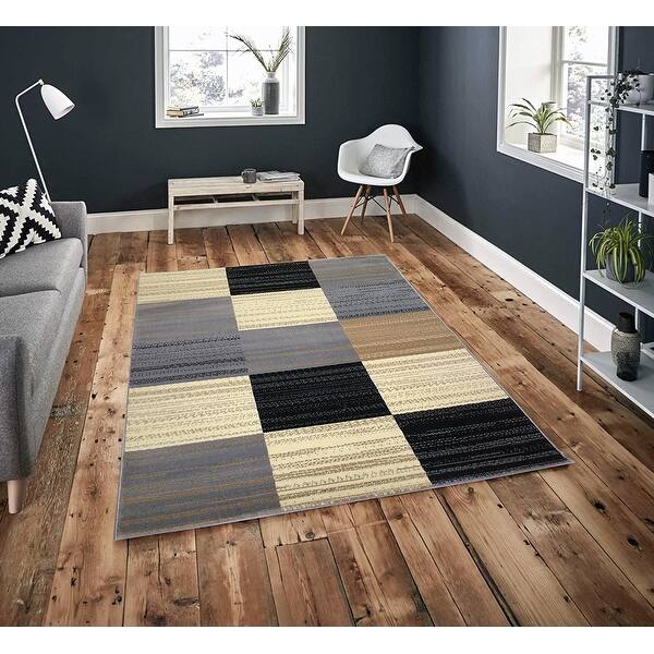 Pyramid Decor Area Rugs Gold Grey Modern Geometric Design 5 2 X 7 3 Overstock 24085041 Check out our gold grey decor selection for the very best in unique or custom, handmade pieces from our shops. overstock com
