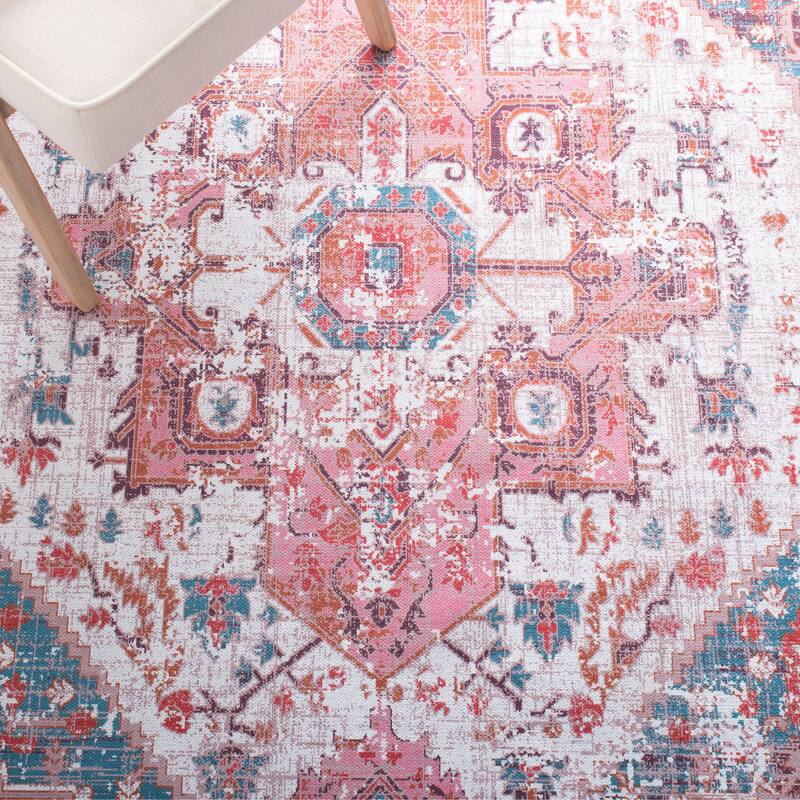 SAFAVIEH Serapi Machine Washable Nealie Shabby Chic Distressed Rug