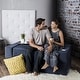 preview thumbnail 72 of 114, Jaxx Zipline Convertible Queen-size Sleeper Loveseat and Ottoman Set