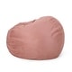 preview thumbnail 61 of 63, Madison Faux Suede 5-foot Beanbag Chair by Christopher Knight Home