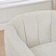 preview thumbnail 16 of 15, Boucle Modern 360° Swivel Barrel Chair with Chenille Cushions and Pocket Spring Seat