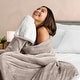 preview thumbnail 2 of 3, Bare Home Sherpa Fleece Blanket - Reversible Plush Bed Blanket
