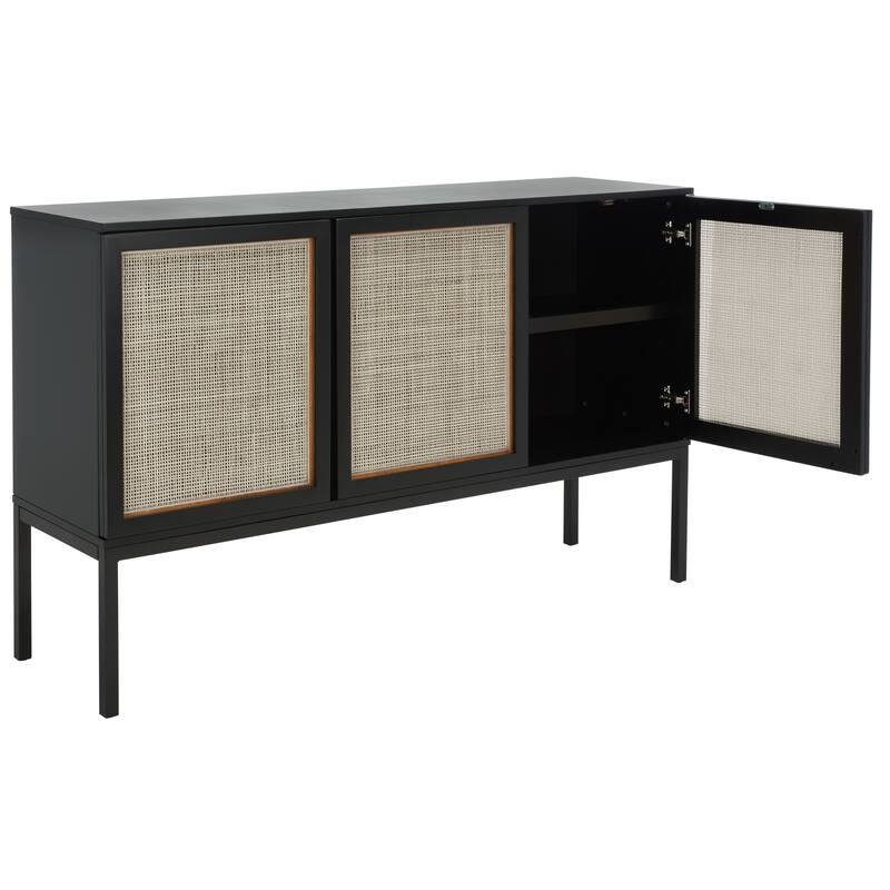 SAFAVIEH Tabetha 2-Shelf Rattan Sideboard - 54 In. W x 15 In. D x 33 In. H - 54Wx15Dx33H