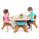Kids Table and 2 Chair Set Children Activity Art Table Set