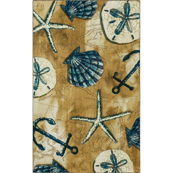 Mohawk Home Tide Pool Shells Coastal Area Rug Bed Bath & Beyond