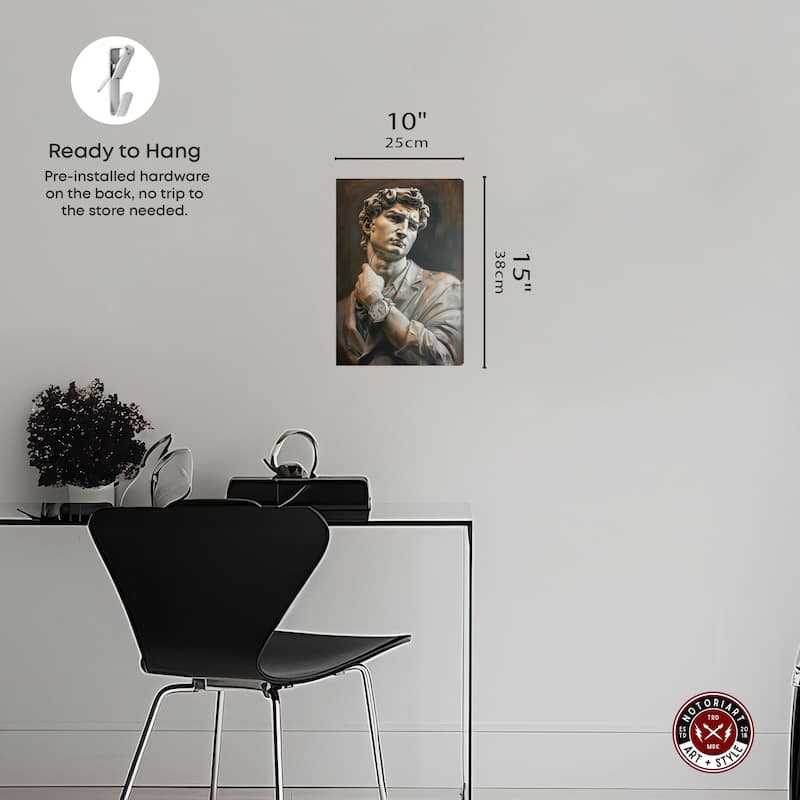 Notoriart Classy Sculpture Gallery Wrapped Men Style 1 Piece Canvas Wall Art