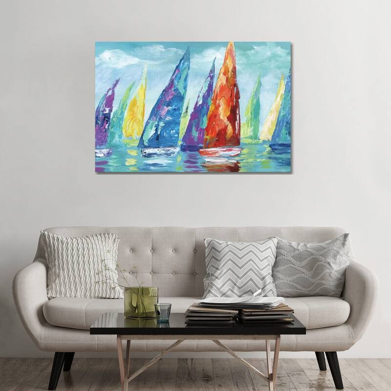 iCanvas "Fine Day Sailing II" by Nan Canvas Print - 32x48x1.5