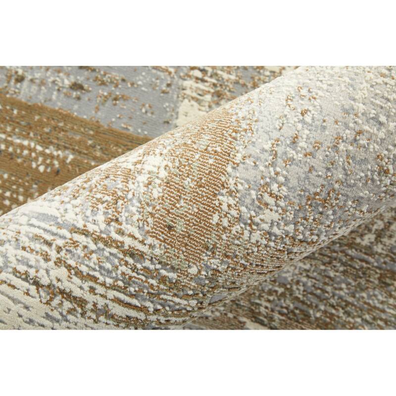 HomeRoots Abstract Bohemian Rectangle Area Rug