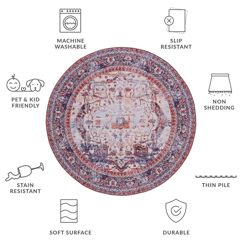 SAFAVIEH Tucson Marilia Transitional Machine Washable Rug