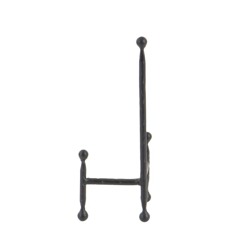 Metal Slim Display Easel with Ball Accents - Set of 3 Black or Gold - Roche River Decor