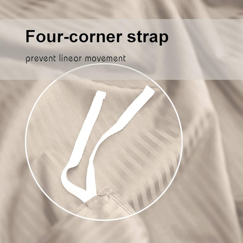 Feather & Stitch 500 Thread-Count Luxury Duvet Cover Set