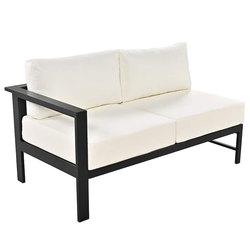U-shaped Outdoor Modular Sofa Set with Metal Frame