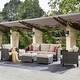 preview thumbnail 2 of 75, Ovios Patio Furniture Wicker 5-piece Outdoor High-back Sectional Set Beige/Black frame