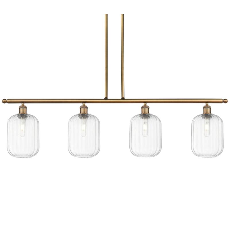 Innovations Lighting 516-4I-13-48 Preston Linear Preston 4 Light 48" - Brushed Brass / Clear