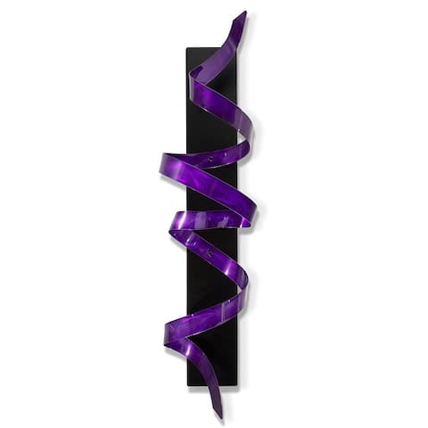 Statements2000 3D Metal Wall Art Accent Sculpture Black Silver Abstract Decor by Jon Allen - Knight
